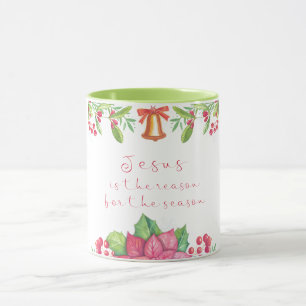Jezus is de reden voor het kerstseizoen mok