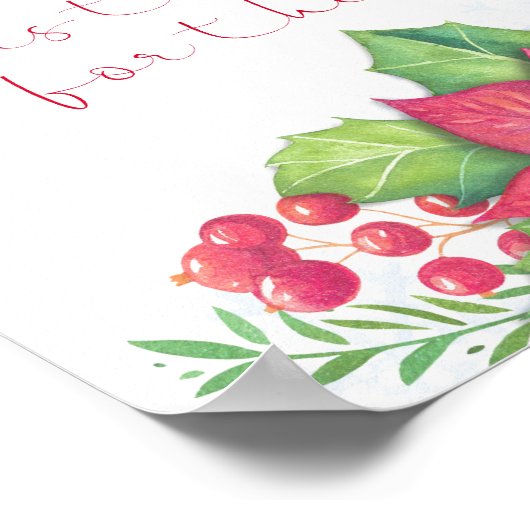 Jezus is de reden voor het kerstseizoen poster (Hoek)