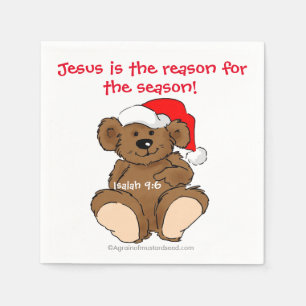 Jezus is de reden voor het kerstseizoen servet