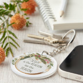 Jezus is de reden voor het kerstseizoen sleutelhanger (Voorkant Rechts)