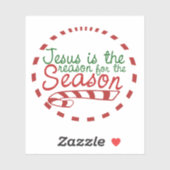 Jezus is de reden voor het kerstseizoen sticker (Vel)
