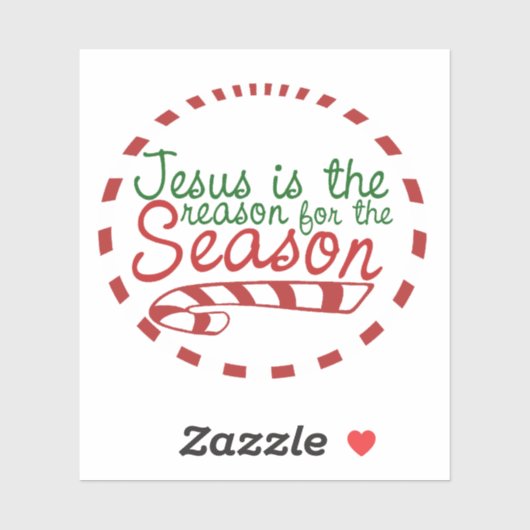Jezus is de reden voor het kerstseizoen sticker (Vel)