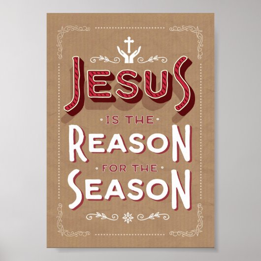 Jezus is de reden voor het Poster van de Seizoenku (Voorkant)