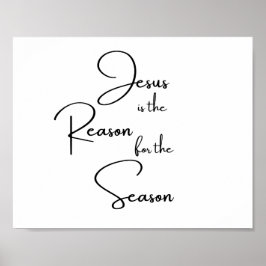 Jezus is de reden voor het Poster van het seizoen