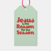 Jezus is de reden voor het seizoen cadeaulabel (Voorkant)
