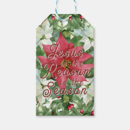 Jezus is de reden voor het seizoen cadeaulabel