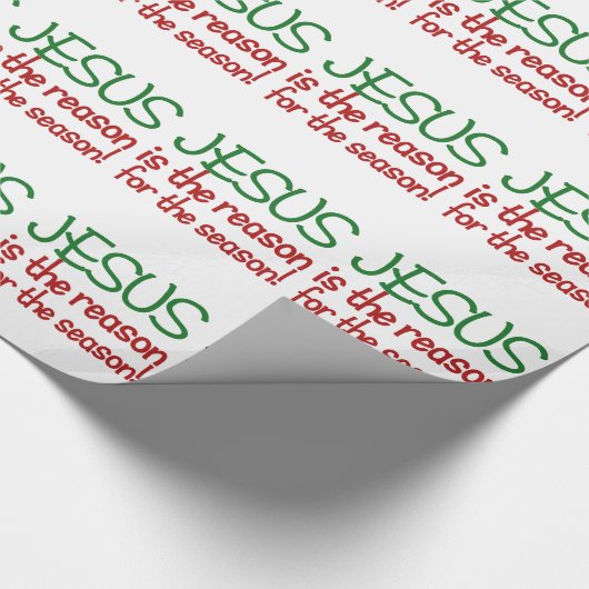 Jezus is de reden voor het seizoen cadeaupapier (Hoek)