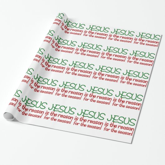 Jezus is de reden voor het seizoen cadeaupapier (Uitgerold)