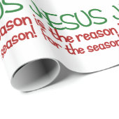 Jezus is de reden voor het seizoen cadeaupapier (Rol Hoek)