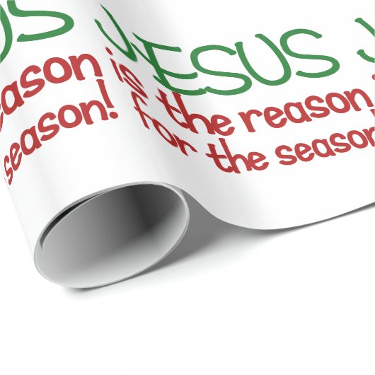 Jezus is de reden voor het seizoen cadeaupapier (Rol Hoek)