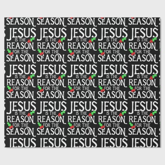 Jezus is de reden voor het seizoen cadeaupapier (Vlak)