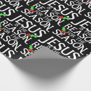 Jezus is de reden voor het seizoen cadeaupapier