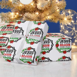 Jezus is de reden voor het seizoen cadeaupapier