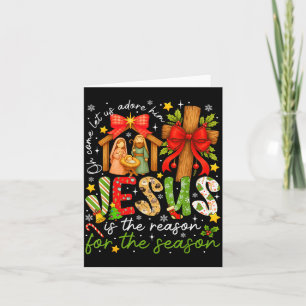 Jezus Is De Reden Voor Het Seizoen Christelijk Chr Kaart