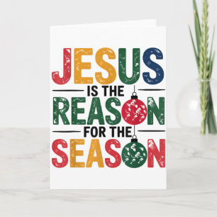 Jezus is de reden voor het seizoen christen Chris Kaart
