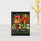 Jezus is de reden voor het seizoen christen Chris Kaart (Gele Bloem)