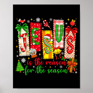 Jezus is de reden voor het seizoen christen chris poster