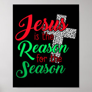 Jezus is de reden voor het seizoen christen Chris Poster