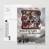 Jezus is de reden voor het seizoen - Derde versie Feestdagenkaart (Voorkant / Achterkant)