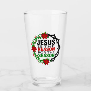 Jezus is de reden voor het seizoen glas