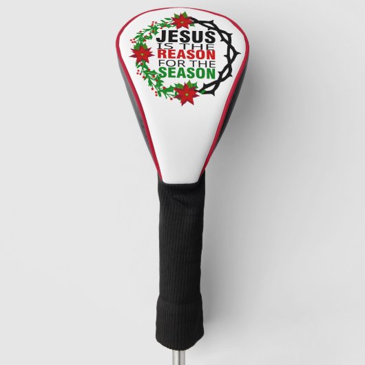 Jezus is de reden voor het seizoen golfheadcover (Voorkant)