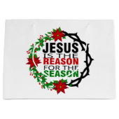 Jezus is de reden voor het seizoen groot cadeauzakje (Voorkant)