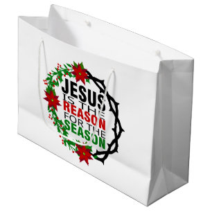 Jezus is de reden voor het seizoen groot cadeauzakje
