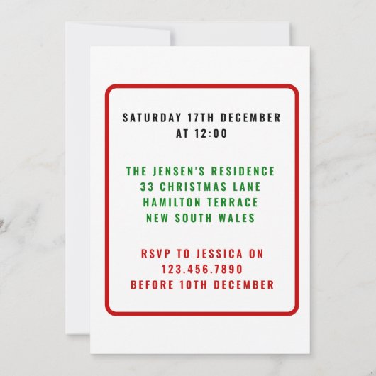 Jezus is de reden voor het seizoen kaart (Achterkant)