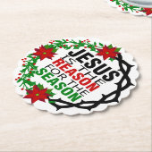 Jezus is de reden voor het seizoen kartonnen onderzetters (Gekanteld)