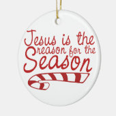 Jezus is de reden voor het seizoen keramisch ornament (Links)