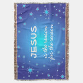 Jezus is de reden voor het Seizoen Kerstmis Deken (Voorkant Verticaal)