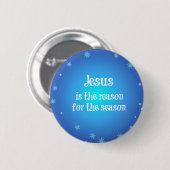 Jezus is de reden voor het Seizoen Kerstmis Ronde Button 5,7 Cm (Voorkant /achterkant)