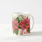 Jezus is de reden voor het seizoen koffiemok (Voorkant rechts)