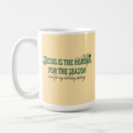 Jezus is de reden voor het seizoen koffiemok