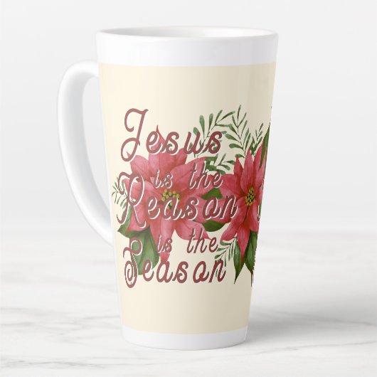 Jezus is de reden voor het seizoen latte mok (Linkerhoek)