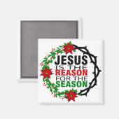 Jezus is de reden voor het seizoen magneet (Voorkant / Achterkant)