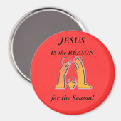 Jezus is de reden voor het seizoen, Magnet (Voorkant / Achterkant)
