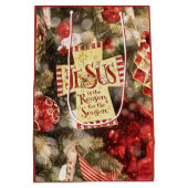 Jezus is de reden voor het seizoen medium cadeauzakje (Achterkant)