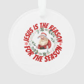 Jezus is de reden voor het seizoen ornament (achterkant)