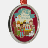"Jezus is de reden voor het seizoen" Ornament (Rechts)