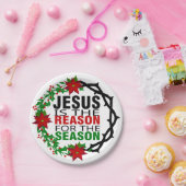 Jezus is de reden voor het seizoen papieren bordje (Feest)