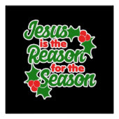 Jezus is de reden voor het seizoen perfect poster (Voorkant)