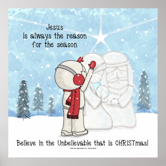 Jezus is de reden voor het seizoen poster (Voorkant)