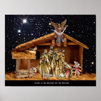 Jezus is de reden voor het seizoen. poster