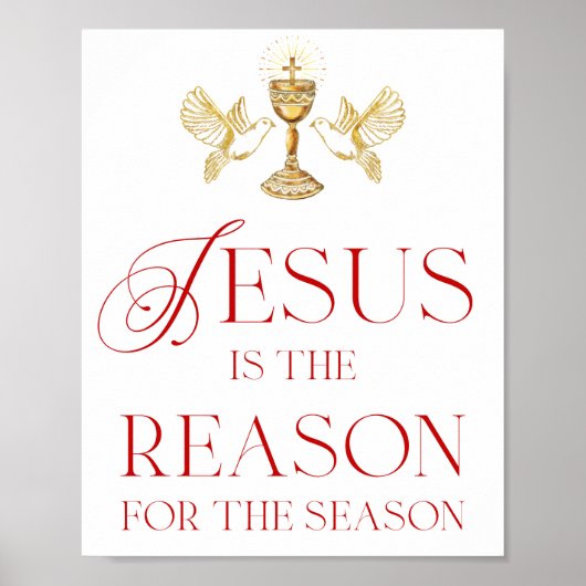 Jezus Is De Reden Voor Het Seizoen Poster (Voorkant)