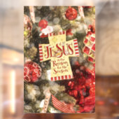 Jezus is de reden voor het seizoen  raamsticker (Vel 2)