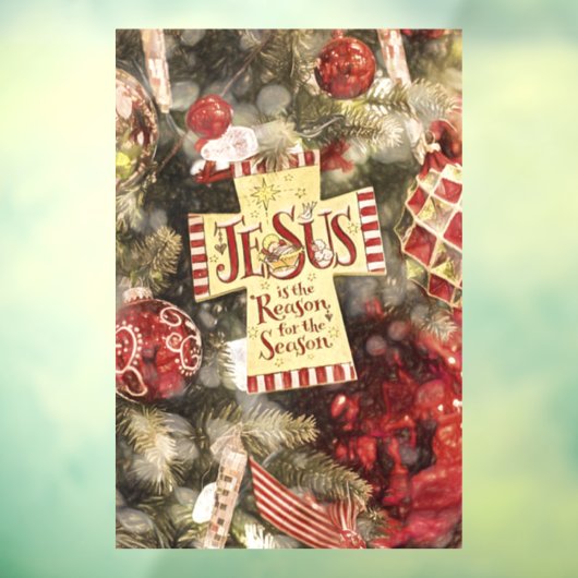 Jezus is de reden voor het seizoen raamsticker (Vel 3)