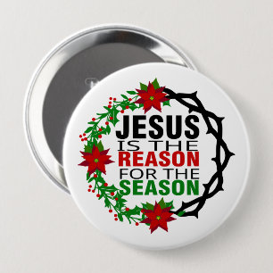 Jezus is de reden voor het seizoen ronde button 4,0 cm