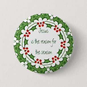 Jezus is de reden voor het seizoen ronde button 5,7 cm