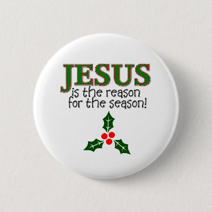 Jezus is de reden voor het seizoen ronde button 5,7 cm